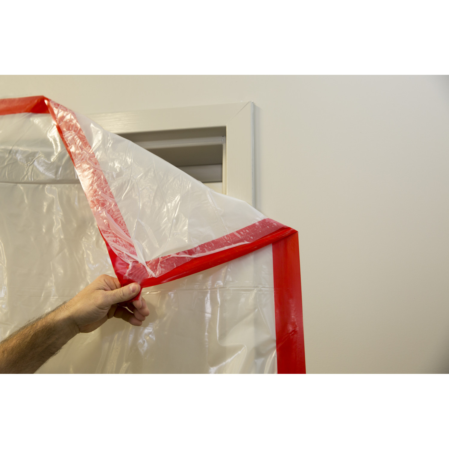Heavy-Duty 2" x 60 Yards Red Stucco Tape, Serrated Edge Heavy-Duty 2" x 60 Yards Red Stucco Tape, Serrated Edge 7